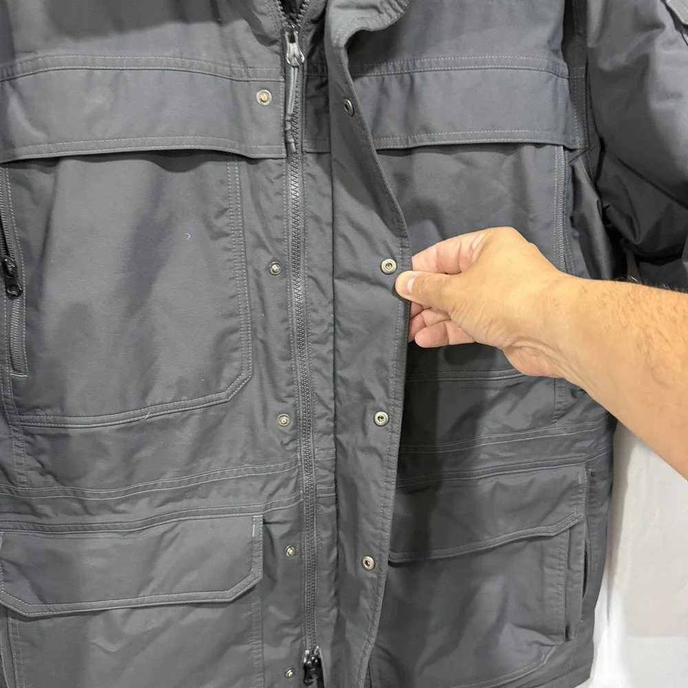 The North Face McMurdo Parka, Down, Waterproof, Black/gray, Men's L No Hood 550